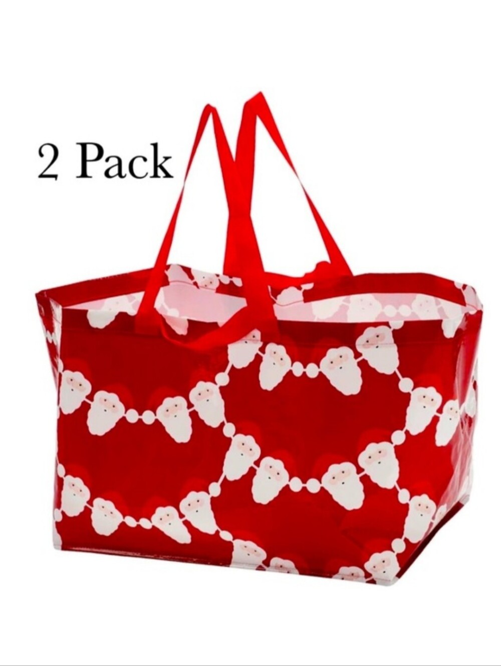 2 VINTERFINT Shopping bags, large, Santa, 19 gallon